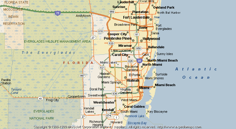 Map Of Miami Lakes